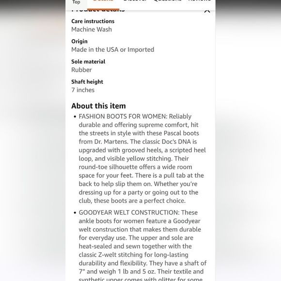 Dr Martens 1460 Pascal Tie Dye Leather Lace-Up Boots - Picture 10 of 14